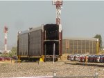 Autoracks in the yard at Ford Hermosillo Assembly plant